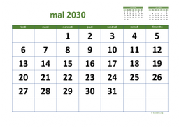 calendrier mai 2030 03