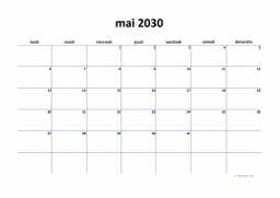 calendrier mai 2030 04
