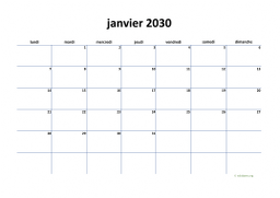 calendrier mensuel 2030 04