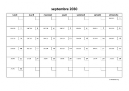 calendrier septembre 2030 01