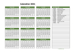 calendrier annuel 2031 02