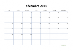 calendrier décembre 2031 04