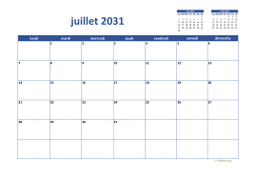 calendrier juillet 2031 02