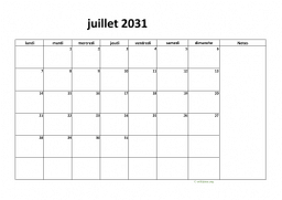 calendrier juillet 2031 08