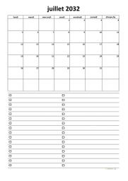 calendrier juillet 2032 07