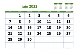 calendrier juin 2032 03