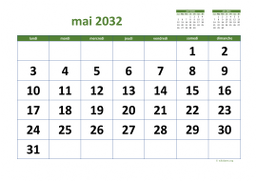 calendrier mai 2032 03