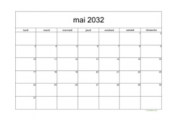 calendrier mai 2032 05