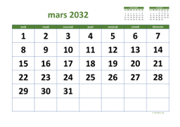 calendrier mars 2032 03