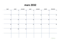 calendrier mars 2032 04
