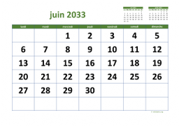 calendrier juin 2033 03