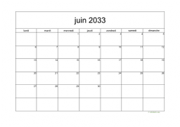 calendrier juin 2033 05