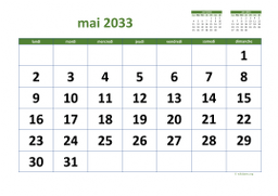 calendrier mai 2033 03
