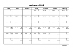 calendrier septembre 2033 01