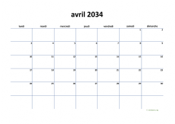 calendrier avril 2034 04