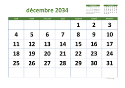 calendrier décembre 2034 03