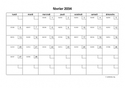 calendrier février 2034 01