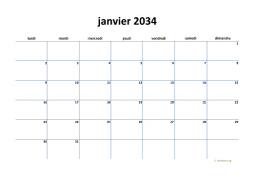 calendrier janvier 2034 04