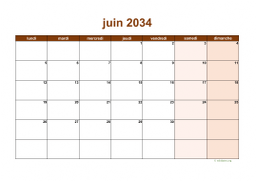 calendrier juin 2034 06