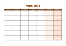 calendrier mars 2034 06