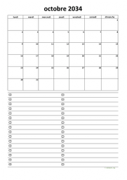 calendrier octobre 2034 07