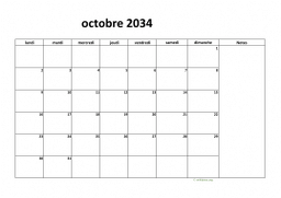 calendrier octobre 2034 08