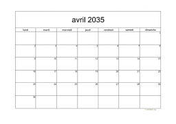 calendrier avril 2035 05