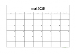 calendrier mai 2035 05