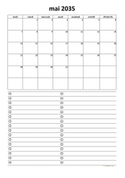 calendrier mai 2035 07