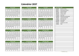 calendrier annuel 2037 02