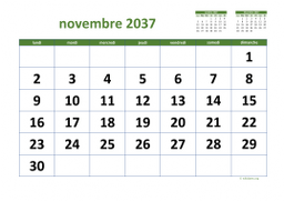 calendrier novembre 2037 03