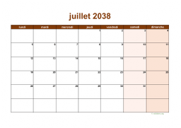 calendrier juillet 2038 06