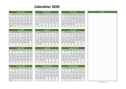 calendrier annuel 2039 01