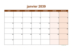 calendrier mensuel 2039 06