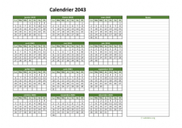 calendrier annuel 2043 01
