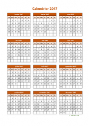 calendrier annuel 2047 06