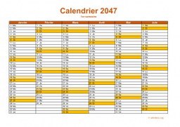 calendrier annuel 2047 09