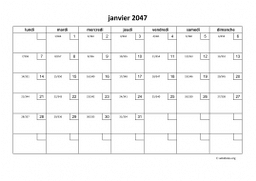 calendrier mensuel 2047 01