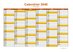 calendrier annuel 2048 09