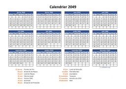 calendrier annuel 2049 05