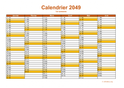 calendrier annuel 2049 09