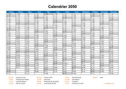 calendrier annuel 2050 08