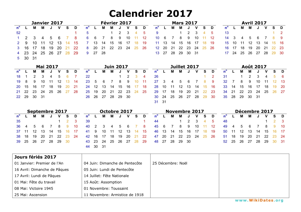Calendrier 2017 A Imprimer Wikidates Org