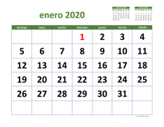 calendario mensual 2020 03