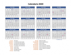 Calendario de México del 2020 05
