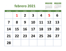 calendario febrero 2021 03