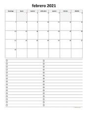 calendario febrero 2021 07