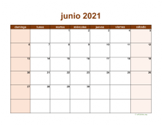 calendario junio 2021 06