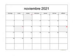 calendario noviembre 2021 05