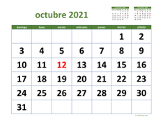 calendario octubre 2021 03